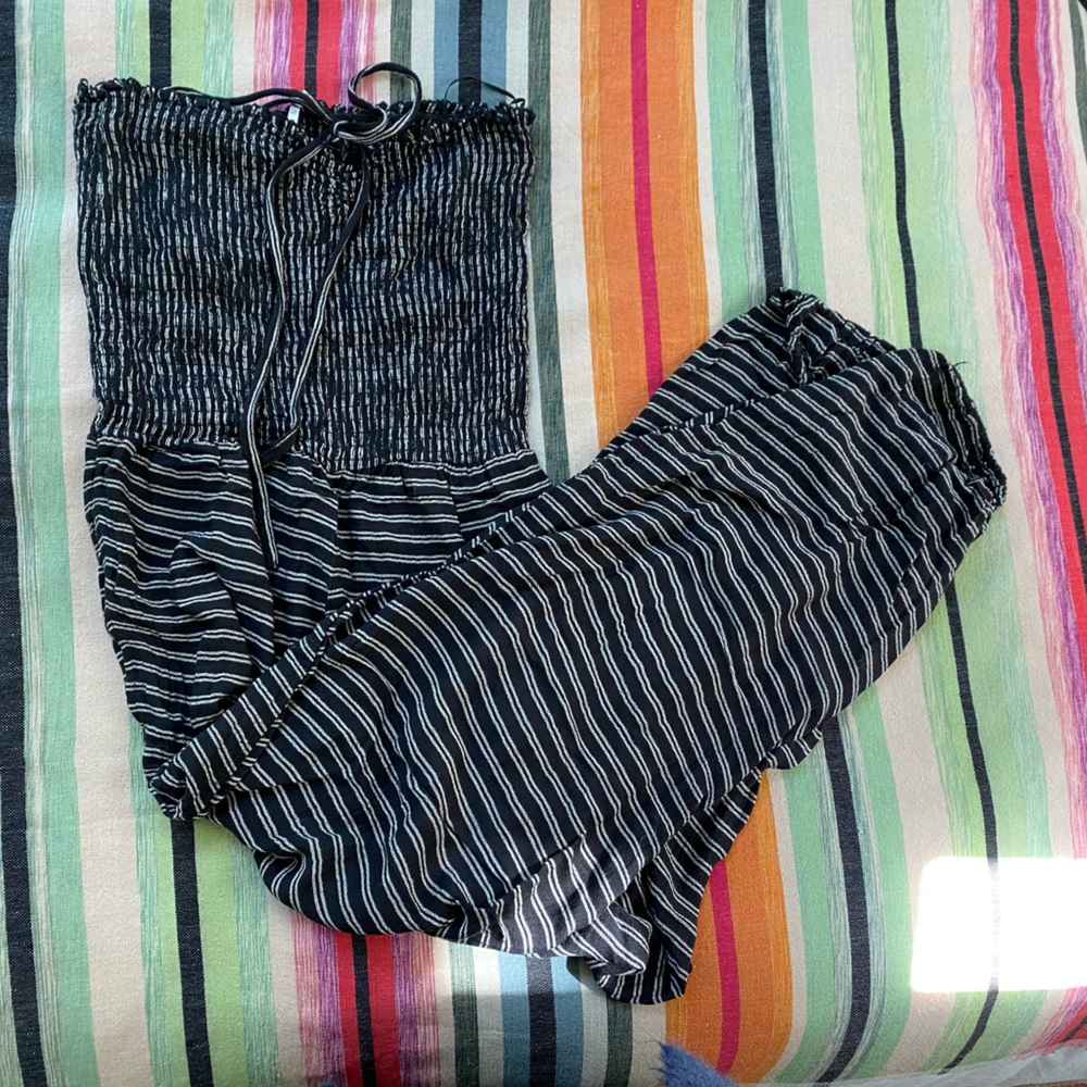 FREE PEOPLE Strapless Bohemian Jumpsuit, size M